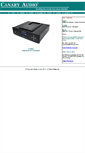 Mobile Screenshot of canaryaudio.com