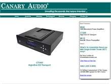 Tablet Screenshot of canaryaudio.com